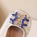Ballerine strass et perle enfant