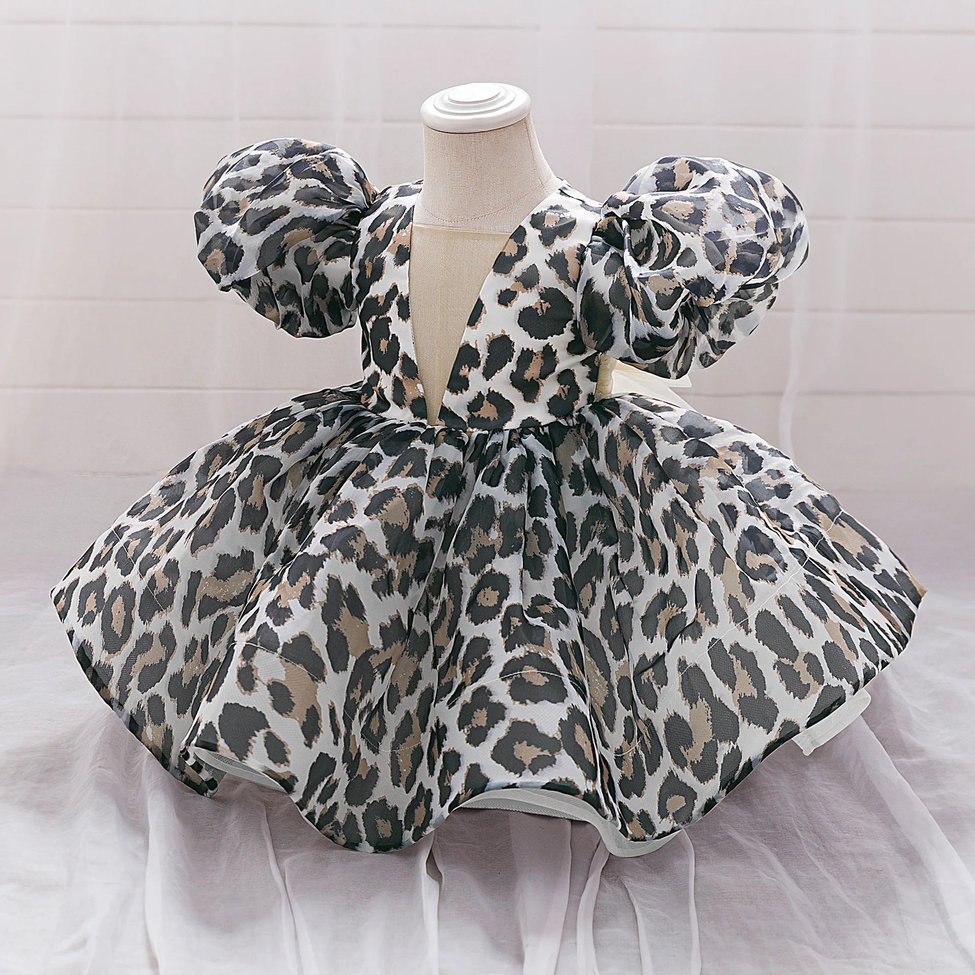 Robe enfant imprimé Léopard