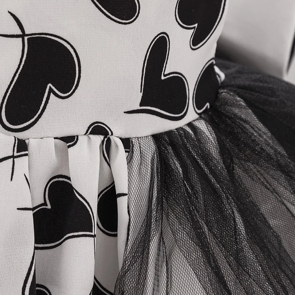 Abito da compleanno Chloé bianco e nero