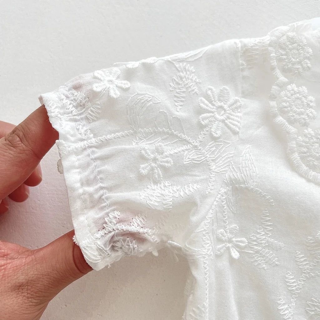 Pelele blanco para bebé para bautizo