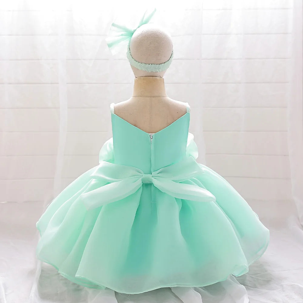 Robe de cérémonie d'anniversaire bébé rosie