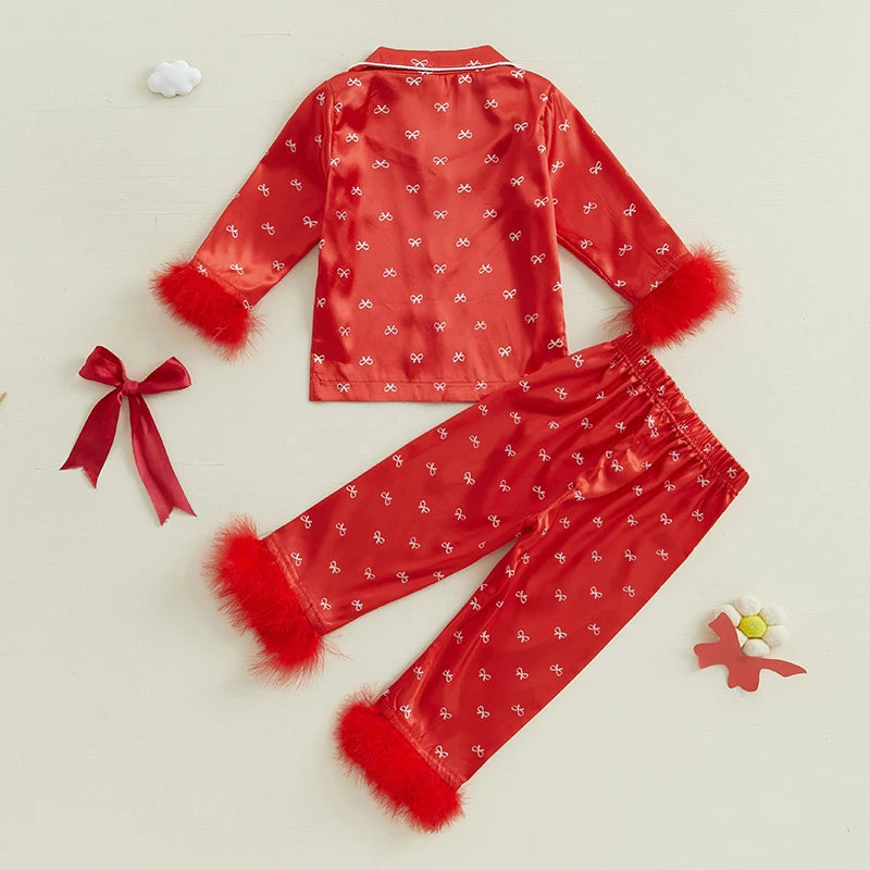 Pyjama enfant fille - Petit noeud - L'univers de la licorne