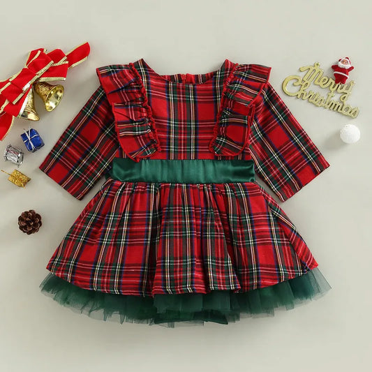 Robe Écossaise de noël bébé Margaux