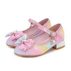 Ballerine fille arc en ciel - Petit talon