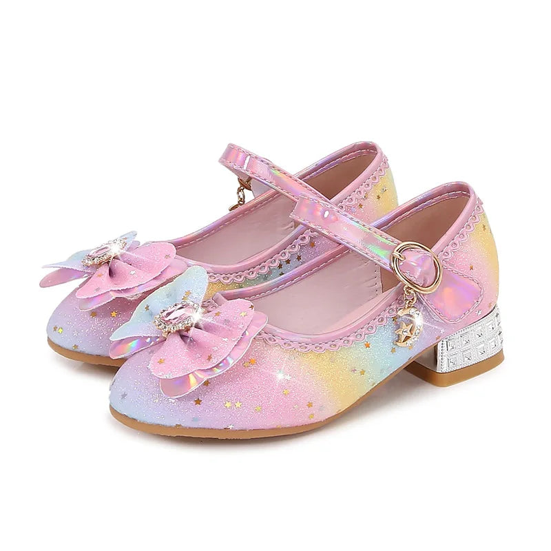 Ballerine fille arc en ciel - Petit talon