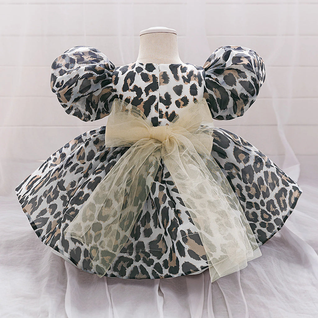 Robe enfant imprimé Léopard