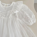 Barboteuse de baptême bébé - légère et blanche