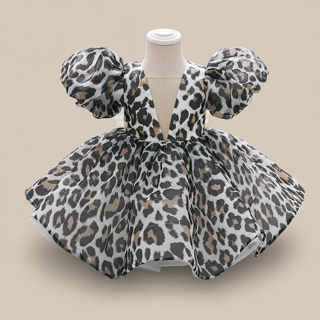 Leopard Robe Kid Robe enfant imprimé Léopard – L’Univers de la Licorne – Robes de ...