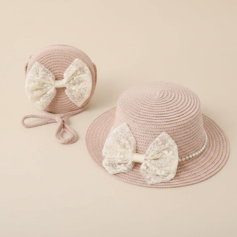 Ensemble cérémonie - chapeau + sac élégant