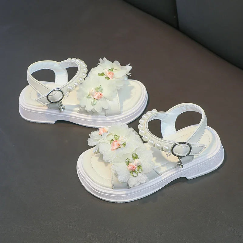 Sandali eleganti per bambini con fiori