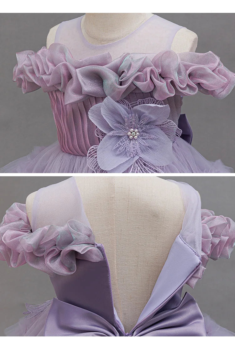 Robe de cérémonie fille - Luxe froufrou