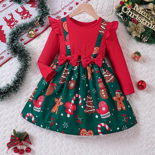 Robe de noël de poupée - France Robe de noël de poupée - France