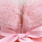 Vestido formal infantil brillante