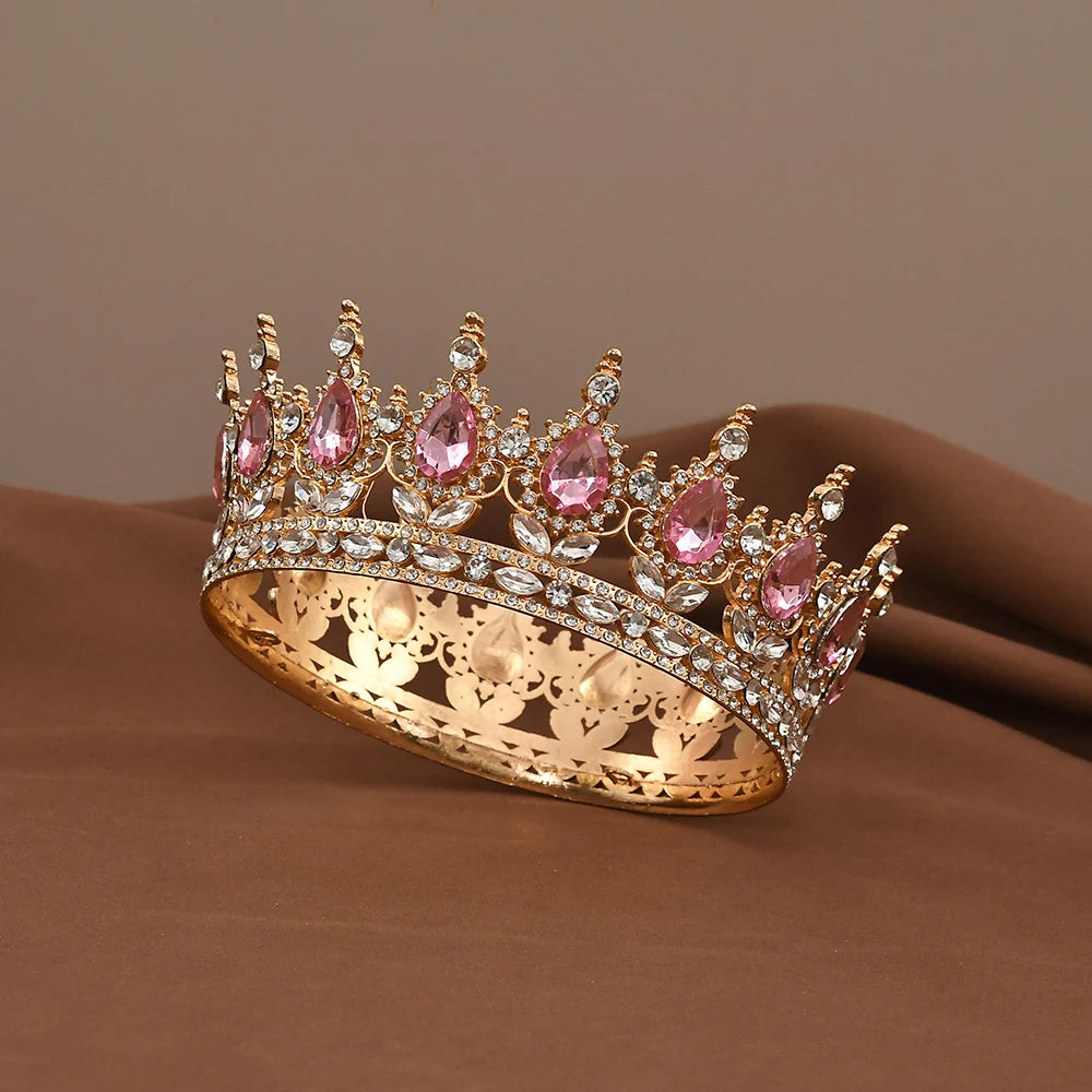Couronne princesse - Ronde et saphir