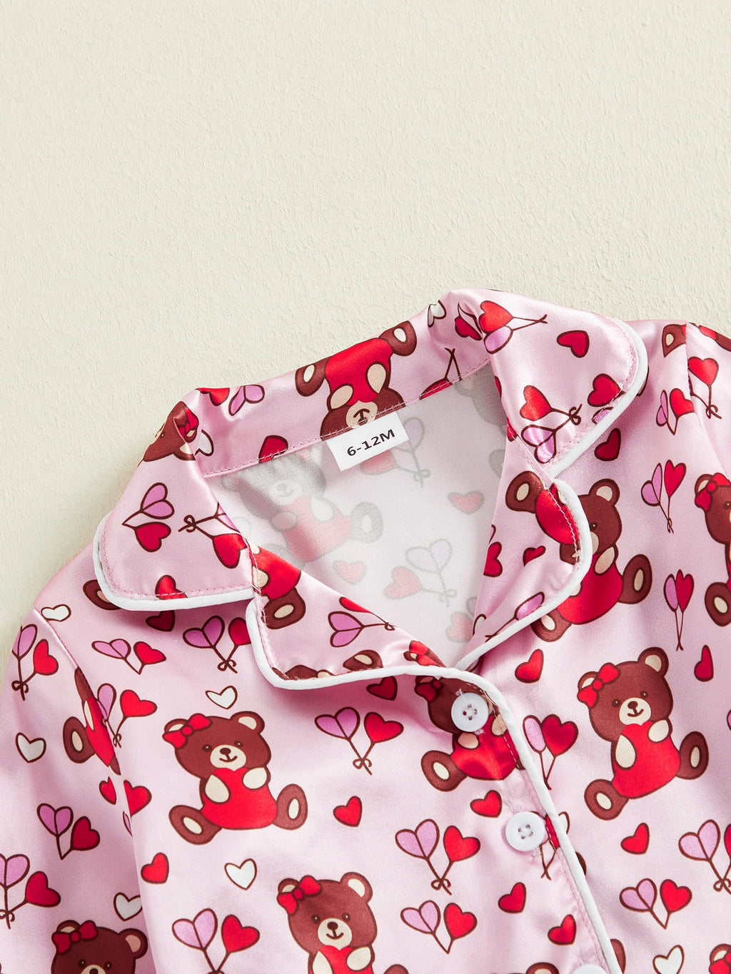 Pyjama fille satiné - 2 pièces Ourson