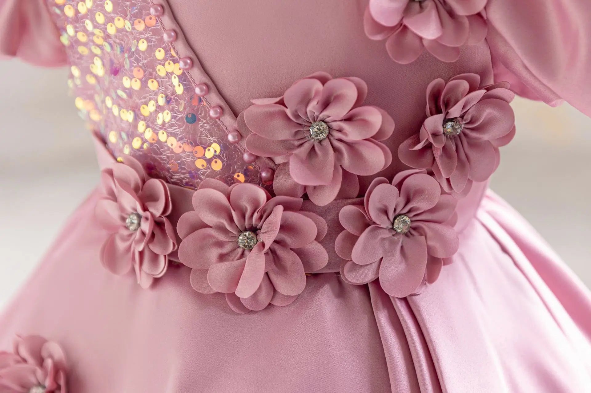 Vestido formal de niña Lila