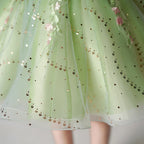 Vestido infantil verde de Jessica