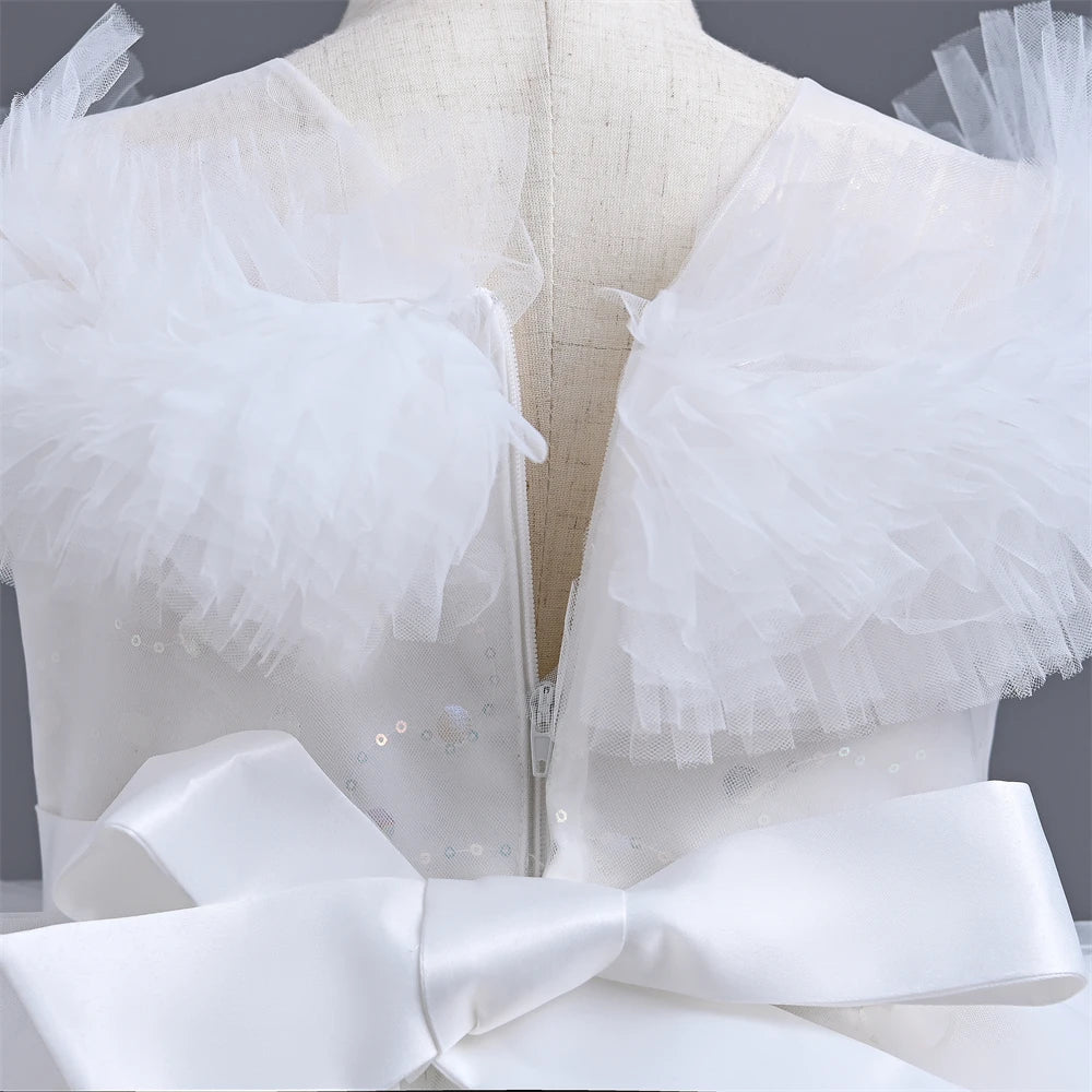 Vestido formal infantil brillante