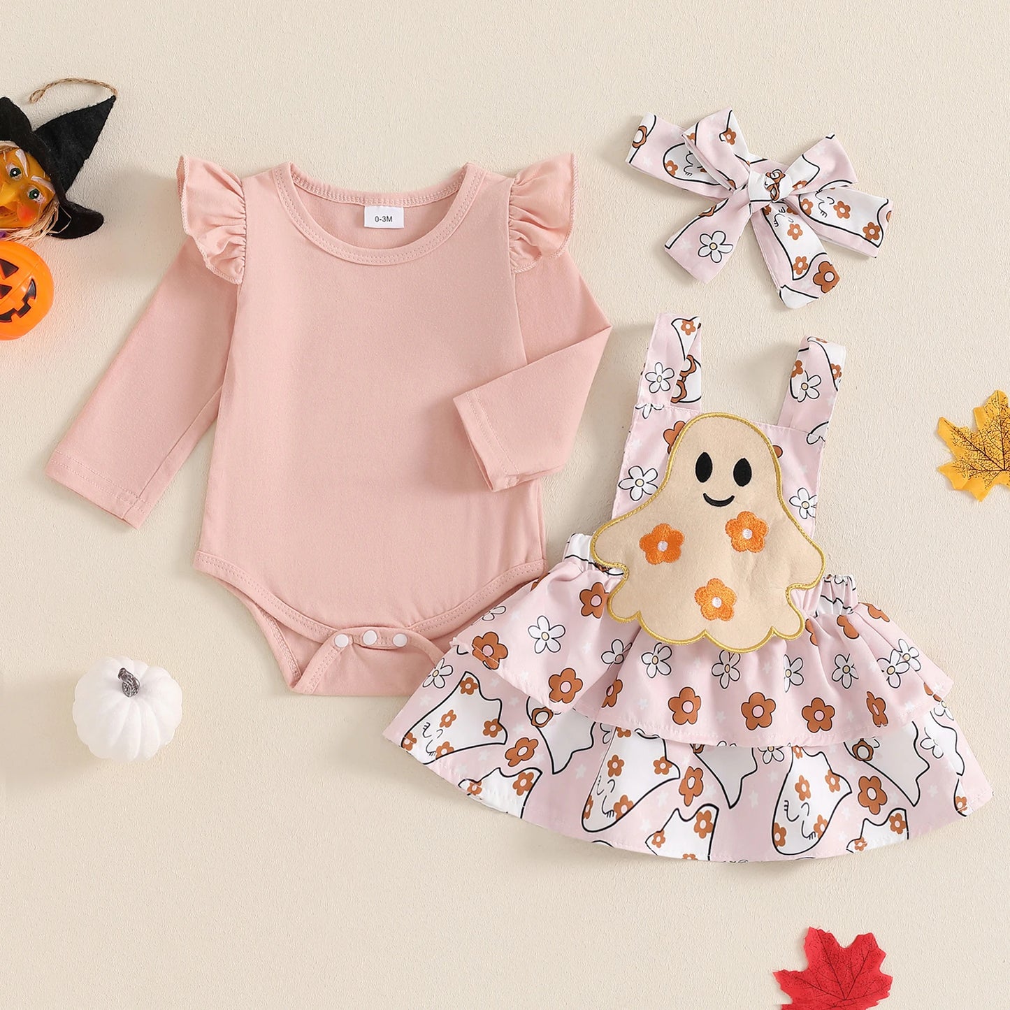 Ensemble Halloween pour bébé 3 pièces