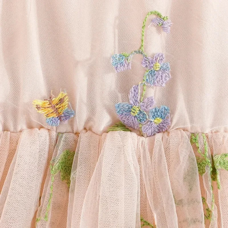 Vestido de princesa mariposa para niñas