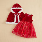 Ensemble de nöel fille - Cape + robe