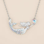 Collier enfant - Sirène en strass - L'univers de la licorne