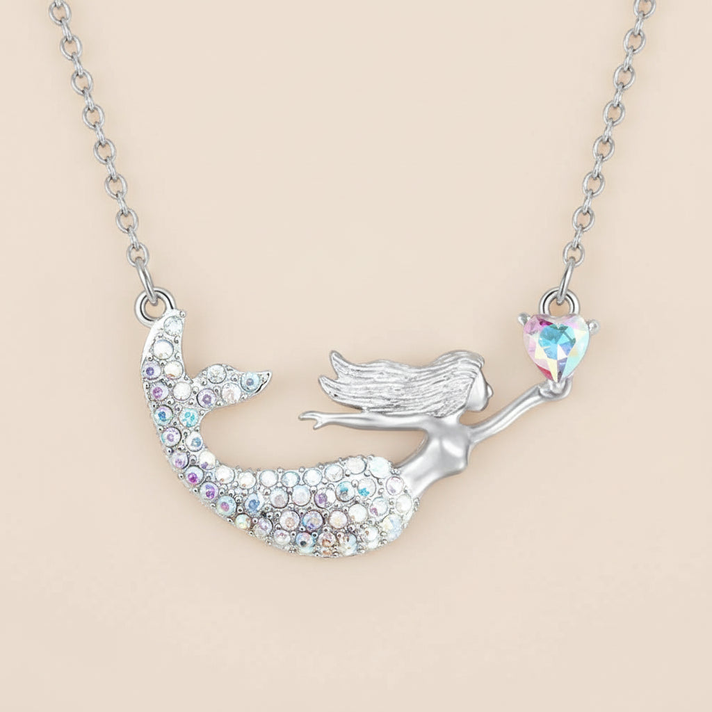 Collier enfant - Sirène en strass - L'univers de la licorne