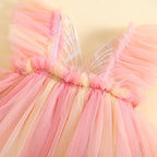 Barboteuse bébé arc-en-ciel papillon