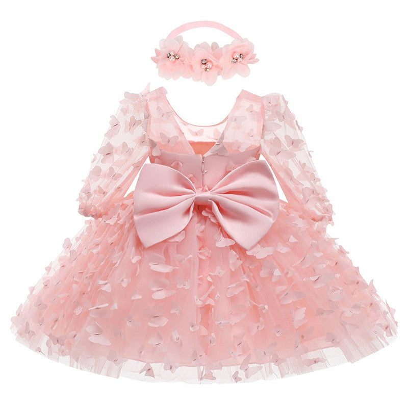 Robe bébé fille papillon