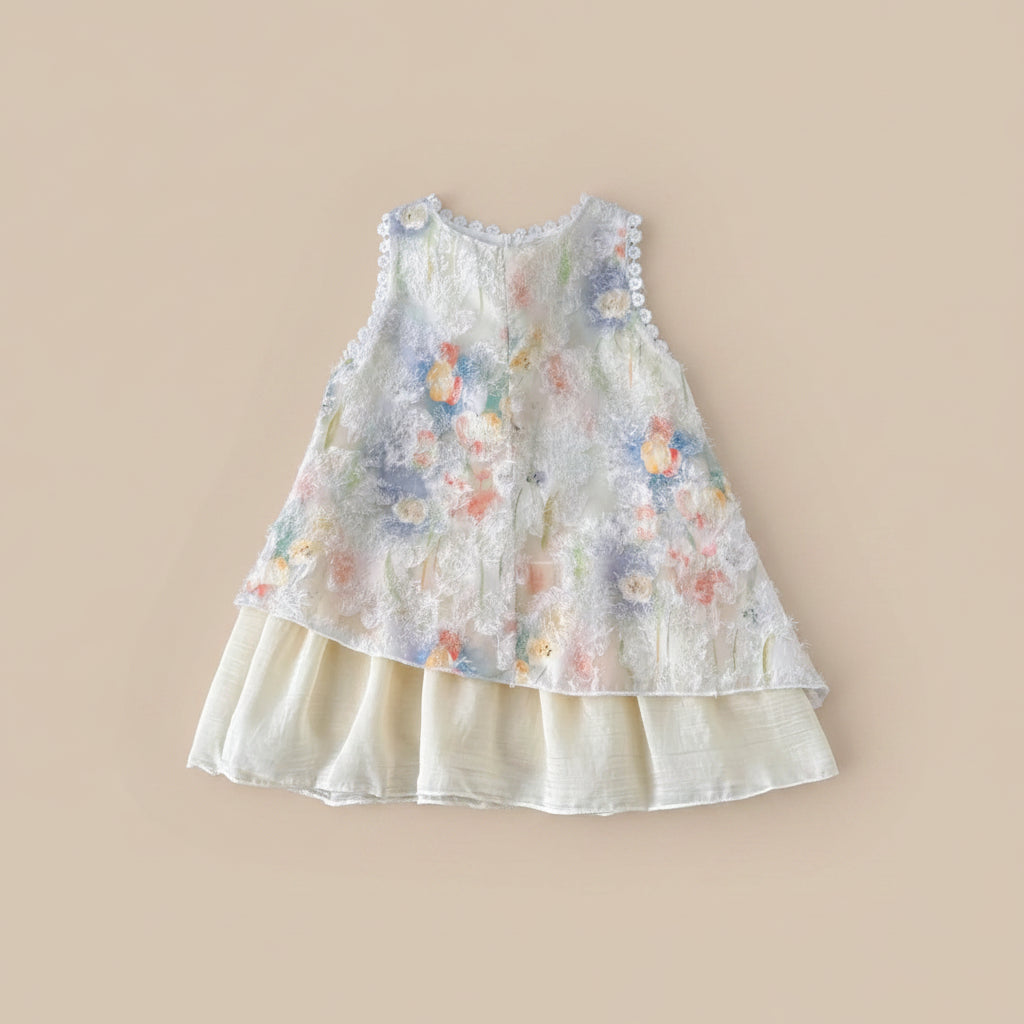 Robe de printemps fille - Cérémonie Tulipe