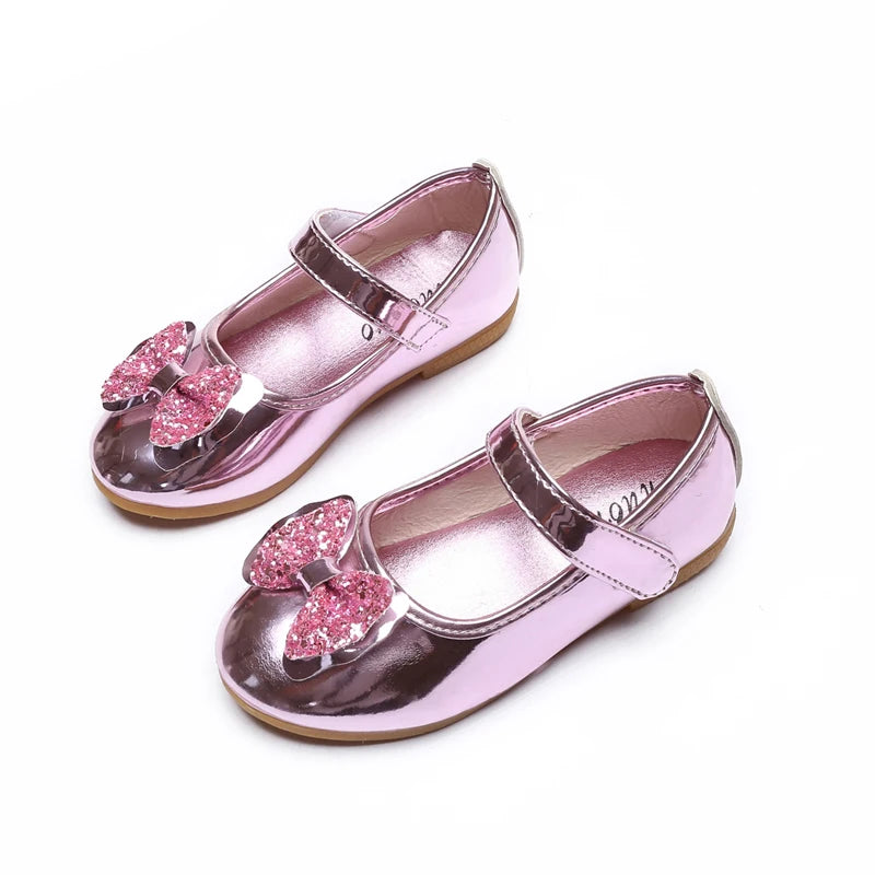 Chaussure enfant fille de noël rose