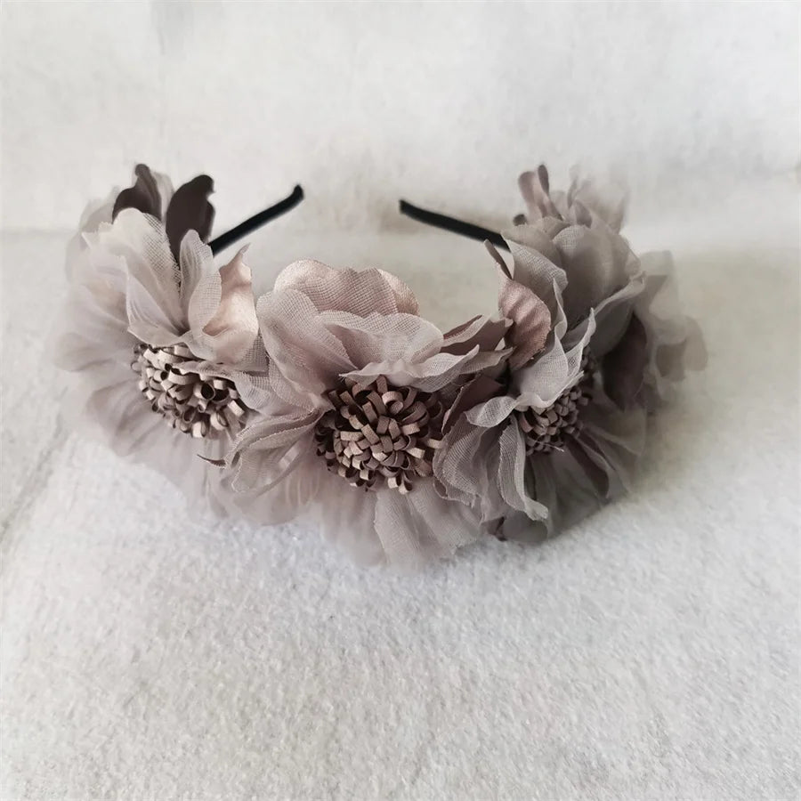 Diadema floral infantil