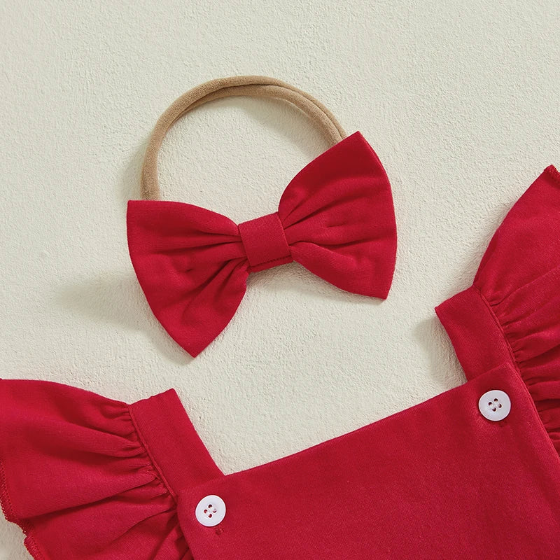 Mameluco para el primer día del bebé - Día de San Valentín