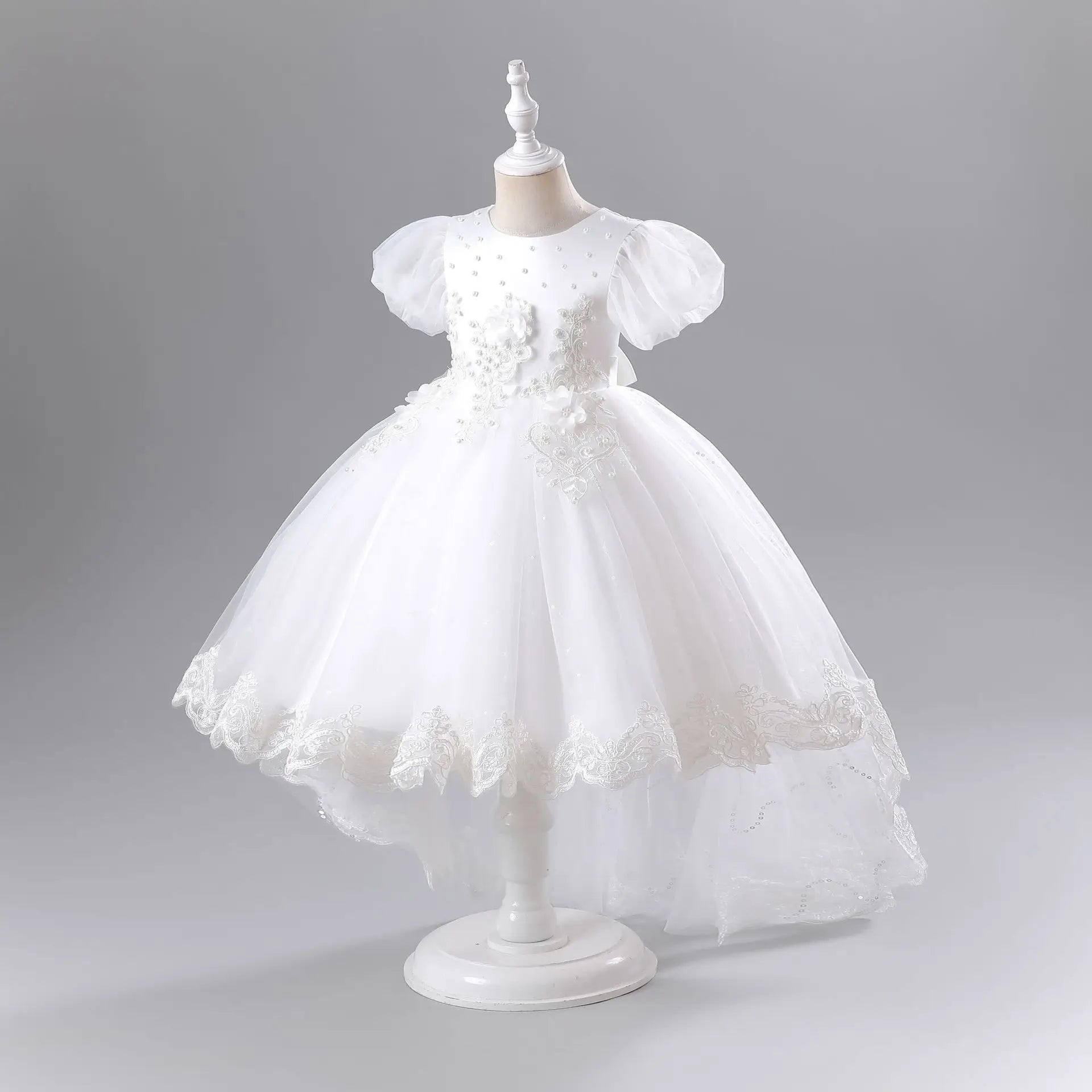 Vestido infantil Gina con cola