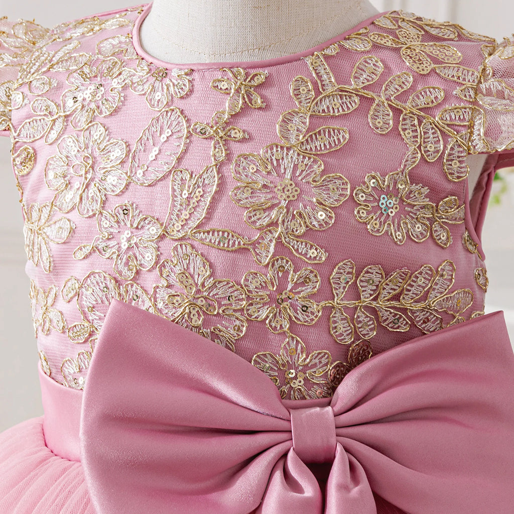 Robe de cérémonie Noël avec traine Jini