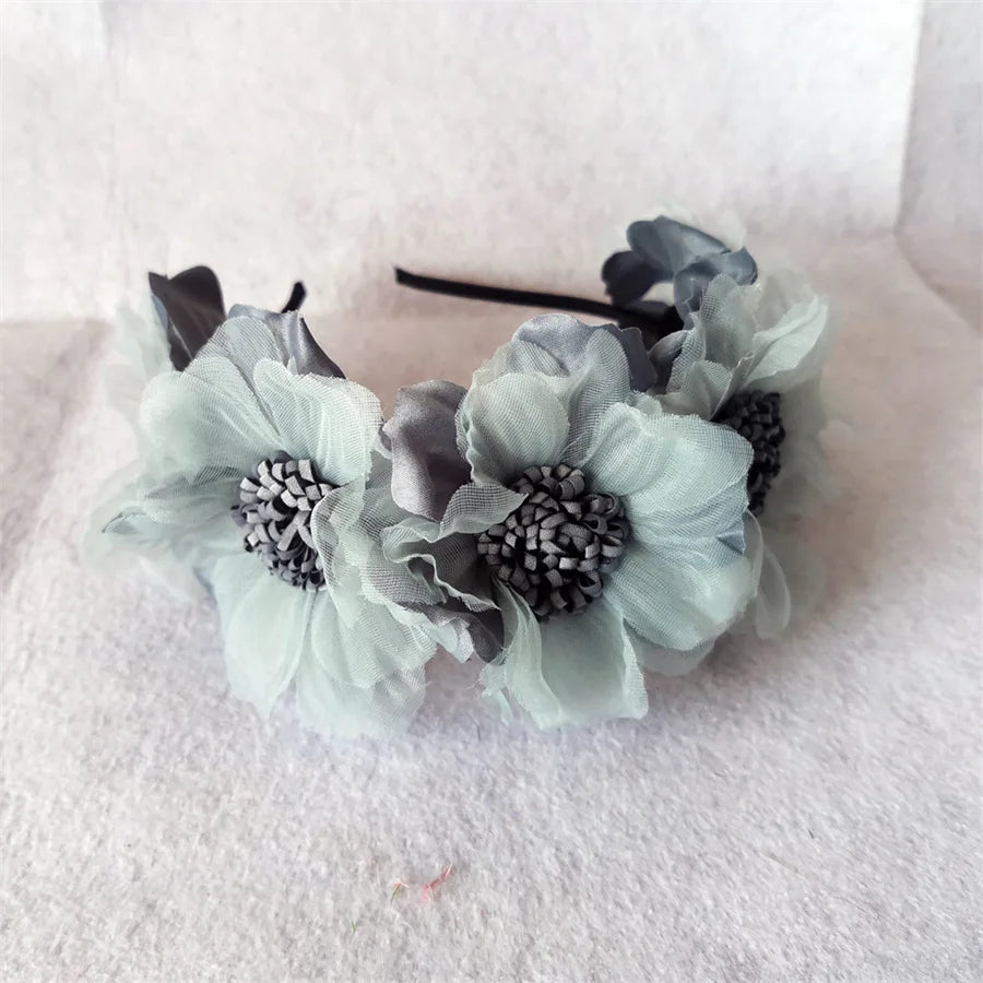 Diadema floral infantil