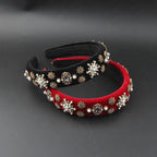 Diadema navideña con pedrería