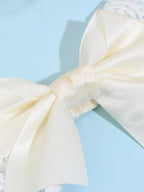 Set di fasce per capelli rosa e bianche per neonati/bambini