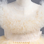 Vestido formal infantil brillante