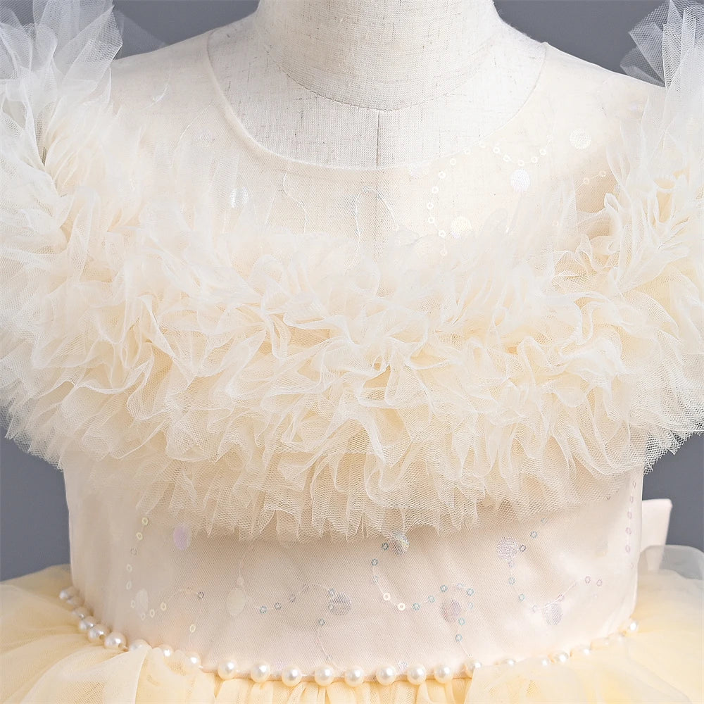 Vestido formal infantil brillante