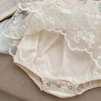 Barboteuse bébé pour baptême Milana