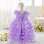 Robe anniversaire fille - Traine et froufrou
