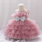 Robe pour noël fille froufrou fillette rose