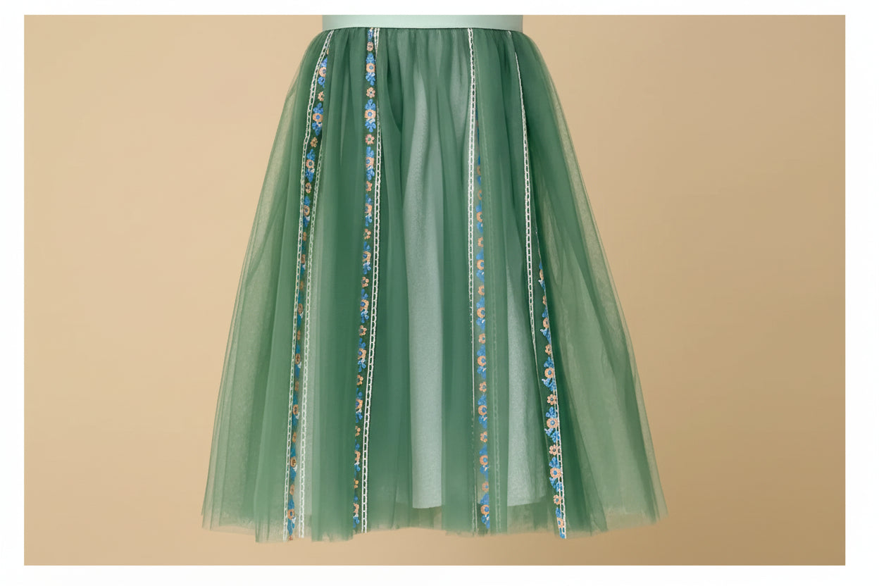 Déguisement robe fille - Vert