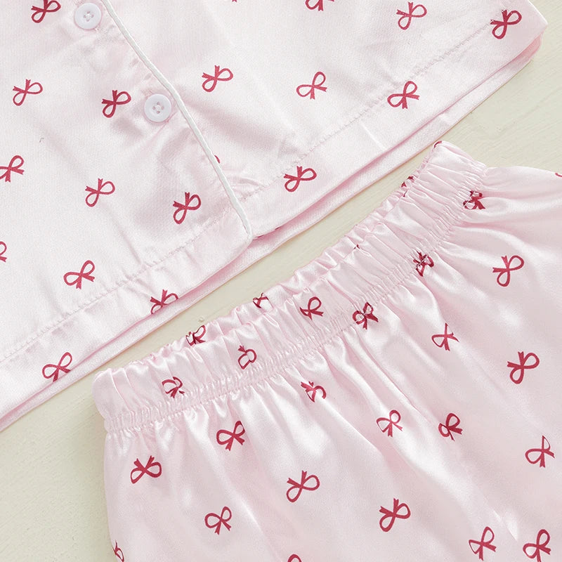 Pyjama enfant fille - Petit noeud - L'univers de la licorne