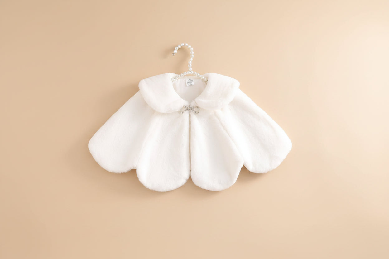 Cape blanche fille - Cérémonie