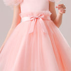 Abito formale per bambini con effetto trasparente inverso