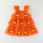 Robe Halloween fille - Citrouille/fantôme