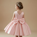 Robe anniversaire fille - Noeud papillon Léa