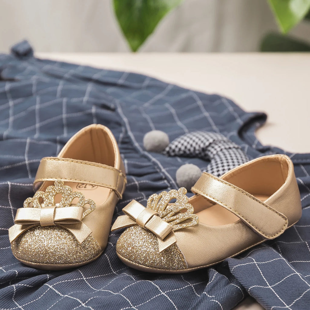 Scarpe da principessa a forma di corona per bambina